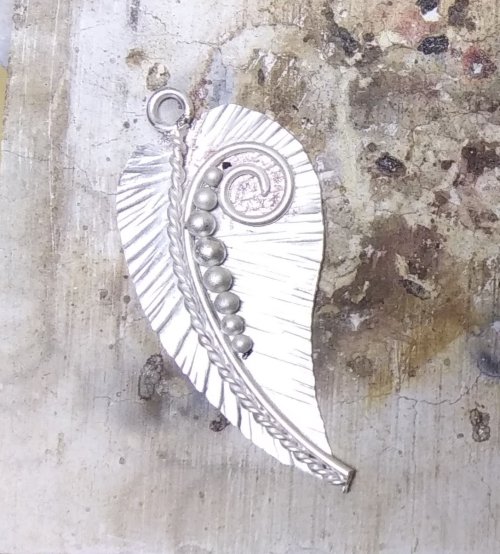 Judy Larson's Bali Style Earrings - , Contemporary Wire Jewelry, Stamping, Stamps, Butane Torch, Soldering, Solder, Drilling, Drill, Place the ball embellishments into position